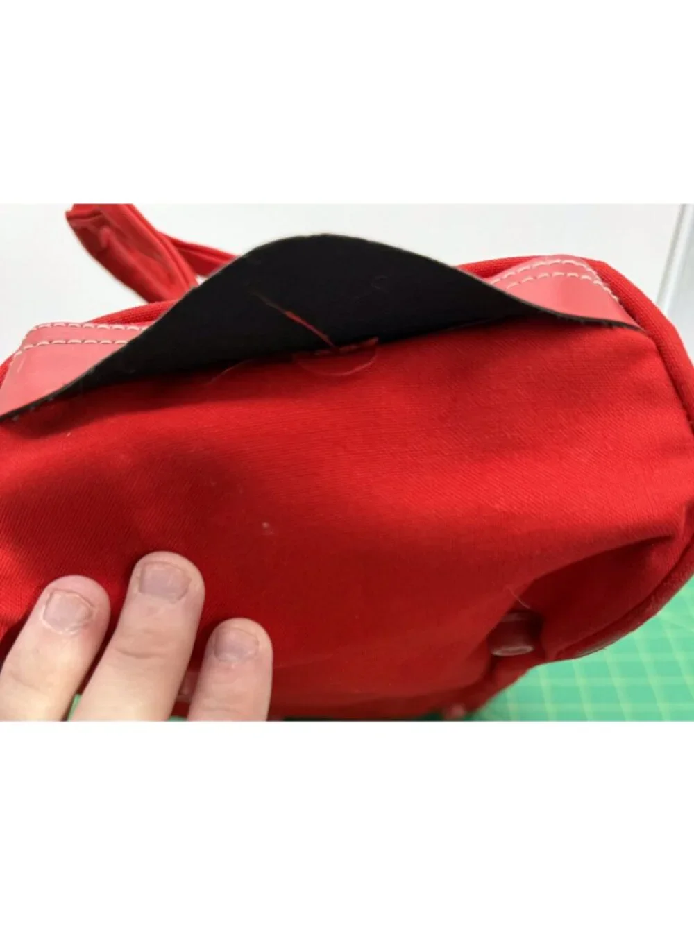 Vintage Walt Disney Productions Mickey Mouse Pluto Nephew Red Duffel Bag